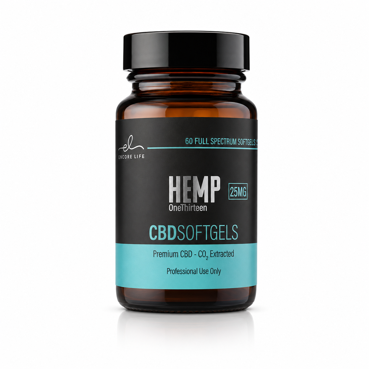 25mg CBD Softgels 60 count bottle