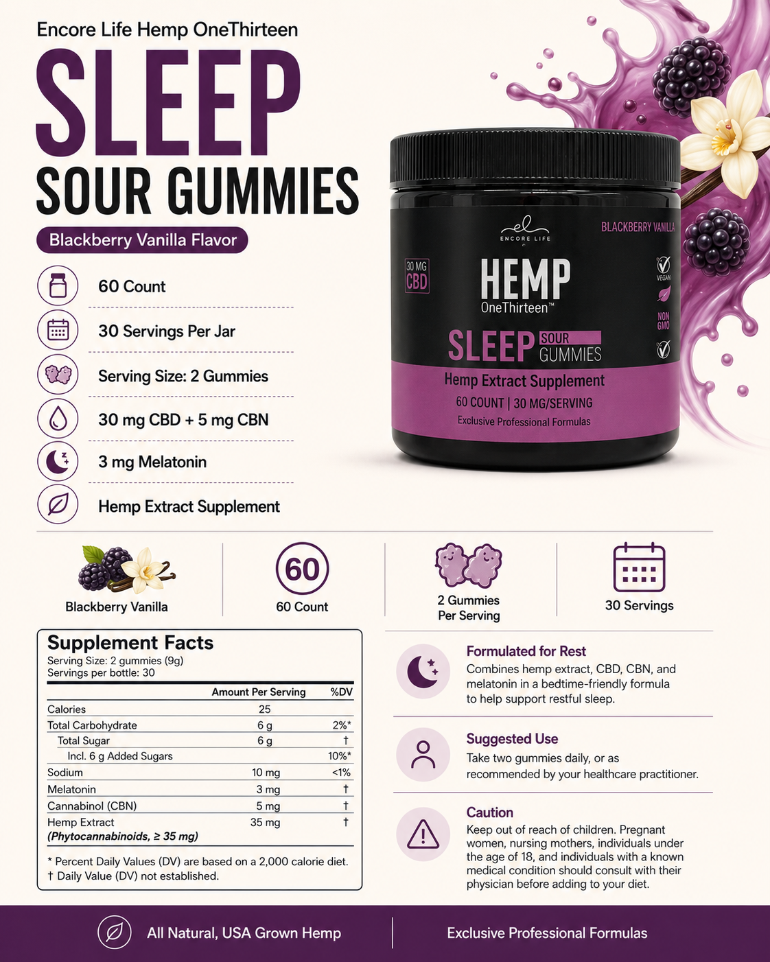 Sleep Sour Gummies, additional product view
