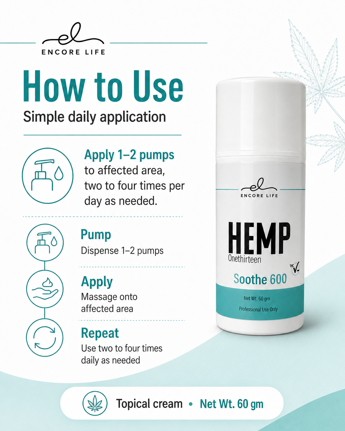 Soothe 600 CBD topical, additional product view