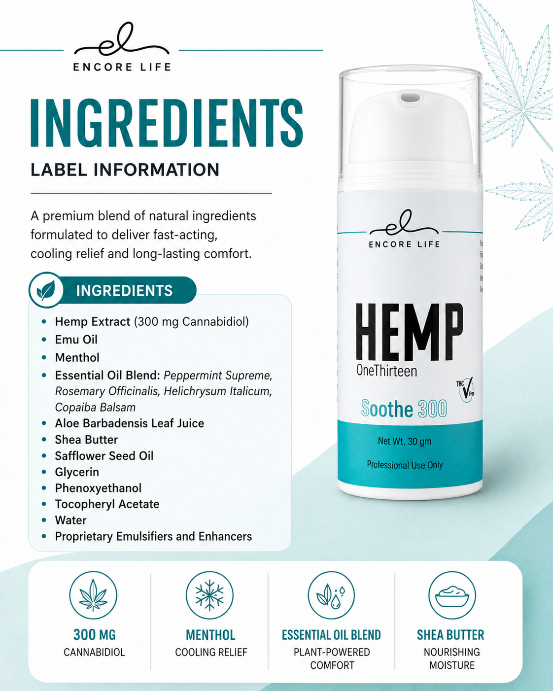 Soothe 300 CBD topical, additional product view